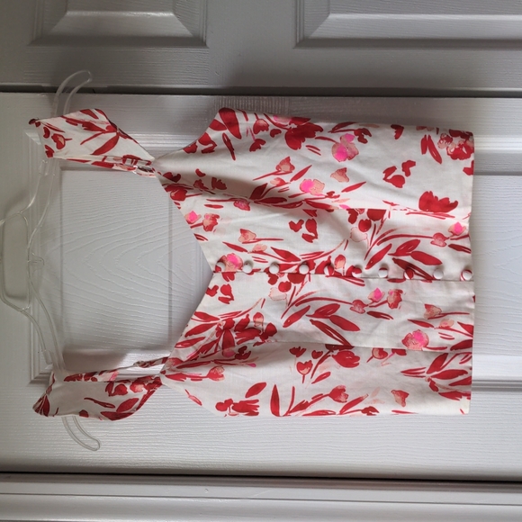 Banana Republic Tops - Banana Republic Linen-Cotton Cropped Tank Flutter Sleeves